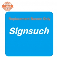 Replacement Curve 225cm Stretch Fabric Banner